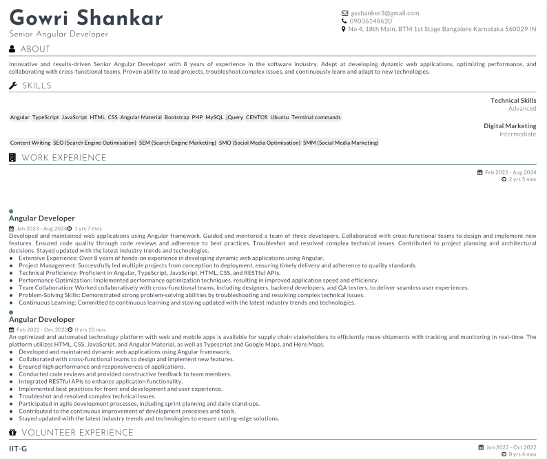 ai resume, kaamresume, resumes