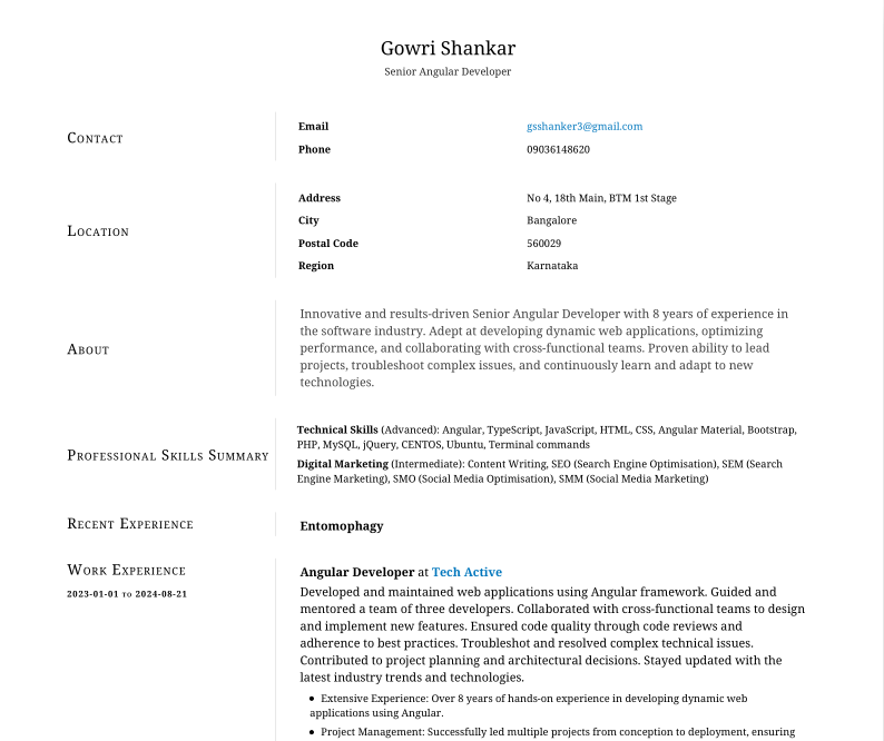 ai resume, kaamresume, resumes